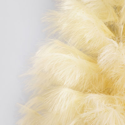 Nearly Natural 4ft Artificial Off-White Pampas Grass 4 Foot Christmas Tree