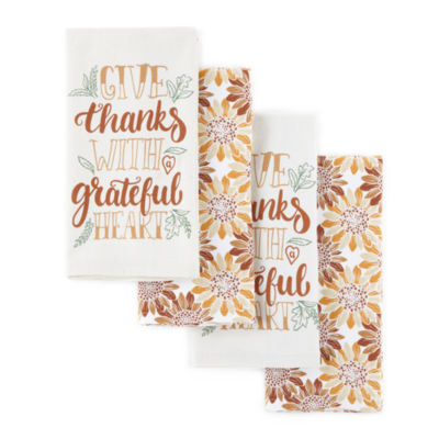 Homewear Give Thanks 4-pc. Kitchen Towel