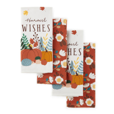 Homewear Harvest Wishes 4-pc. Kitchen Towel