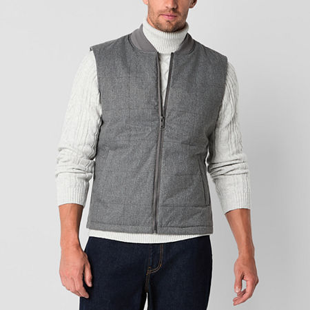 Mutual Weave Quilted Vest, Small, Gray