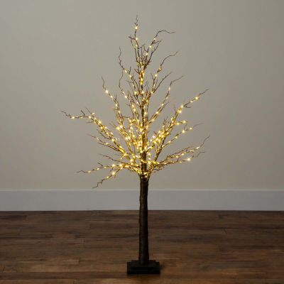 Nearly Natural 4ft Pre-Lit Artificial Twig With 240 Warm White Led Lights 4 Foot Christmas Tree