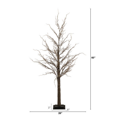 Nearly Natural 5ft Pre-Lit Artificial Twig With 360 Warm White Led Lights 5 Foot Christmas Tree