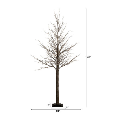 Nearly Natural 6ft Pre-Lit Artificial Twig With 480 Warm White Led Lights 6 Foot Christmas Tree