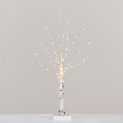 Nearly Natural 2ft Pre-Lit With 60 Warm White Led Lights Christmas Tree