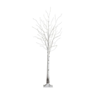 Nearly Natural 7ft Pre-Lit Artificial White Birch With 400 Warm White Led Lights 7 Foot Christmas Tree