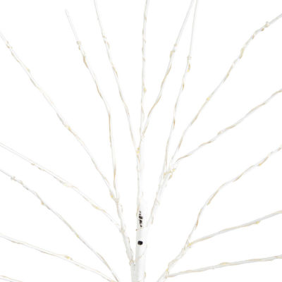 Nearly Natural 24in Pre-Lit Artificial White Birch Branches With 80 Warm White Led Lights 2 Foot Christmas Tree