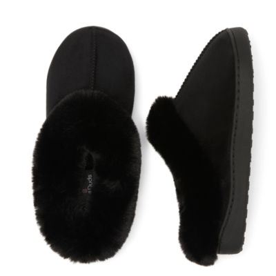 Cuddl Duds Microsuede Womens Clog Slippers