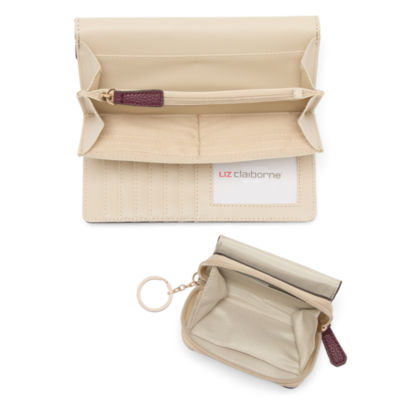 Liz Claiborne Zip Around 2-pc. Womens Envelope Wallet