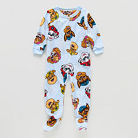 Toddler Boys Microfleece Paw Patrol Long Sleeve One Piece Pajama, 2t, Blue