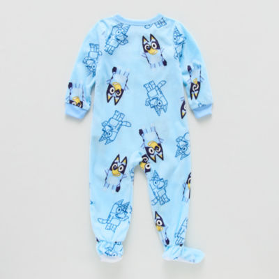 Toddler Boys Microfleece Bluey Long Sleeve One Piece Pajama