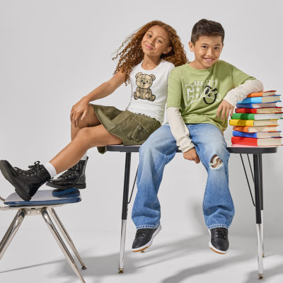 Thereabouts Little & Big Kid Boys Adjustable Waist Mid Rise Loose Fit Jean