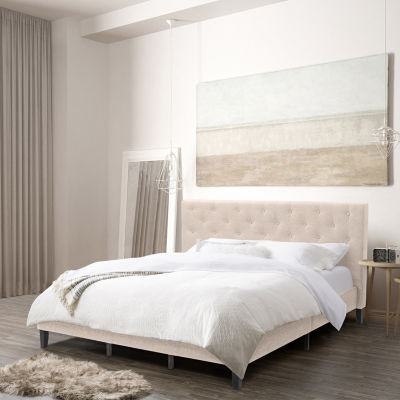 Nova Ridge Upholstered Tufted Platform Bed