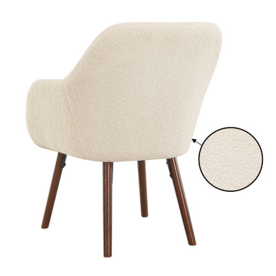 Take-A-Seat Charlotte Wingback Sherpa Accent Armchair