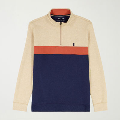 IZOD Advantage Performance Mens Long Sleeve Quarter-Zip Pullover