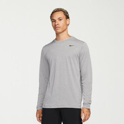 Nike Mens Crew Neck Long Sleeve Quick Dry Active T-Shirt