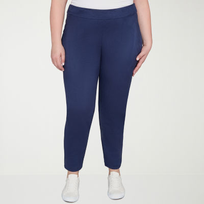 Hearts Of Palm Womens Plus Skinny Mid Rise Pull-On Pant