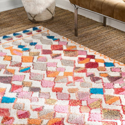 nuLoom Moroccan Helaine Shaggy Hand Tufted Rug