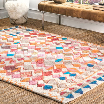 nuLoom Moroccan Helaine Shaggy Hand Tufted Rug