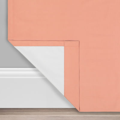 Eclipse Bradley Absolute Zero Velvet Back Tab 100% Blackout Single Curtain Panel