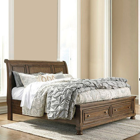 Signature Design by Ashley® Prestonwood Panel Bed with Storage Footboard
