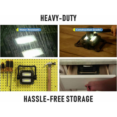 Bell + Howell Worklight 360 Waterproof Portable Heavy-Duty Dual Lighting