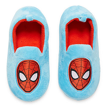 Marvel Boys Spiderman Slippers Easy Touch Fasten Ultimate Kids Character Slipper Booties House Shoes 