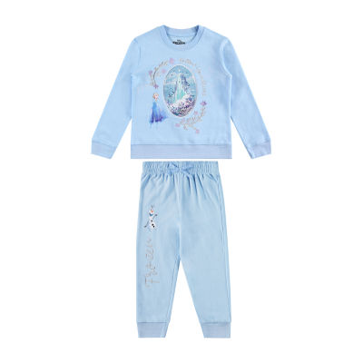 Disney Collection Little & Big Girls 2-pc. Fleece Frozen Pant Set