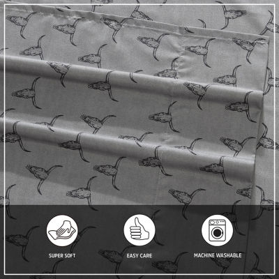 Wrangler Steer Skulls Sheet Set