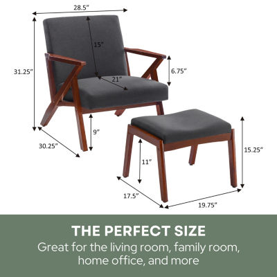 Cliff Chair + Ottoman Set