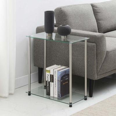 Classic Glass End Table