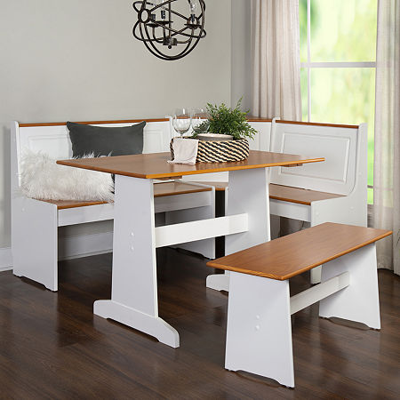 Ardmore Breakfast Nook Set, One Size, White