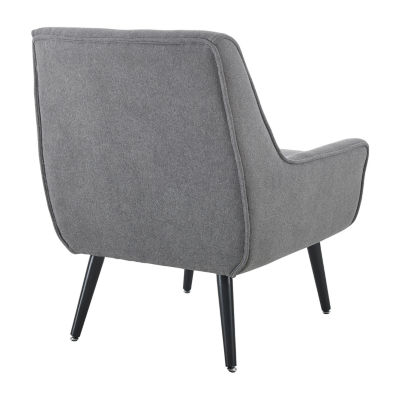 Trelis Flannel Tufted Club Chair