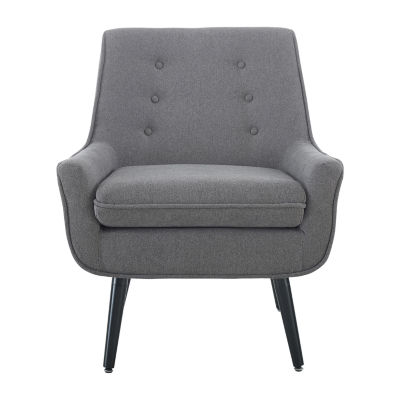 Trelis Flannel Tufted Club Chair