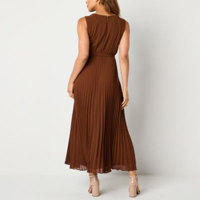 Studio 1 Womens Sleeveless Maxi Dress