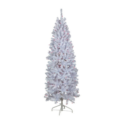 Northlight Slim Geneva 6 1/2 Foot Pre-Lit Spruce Christmas Tree