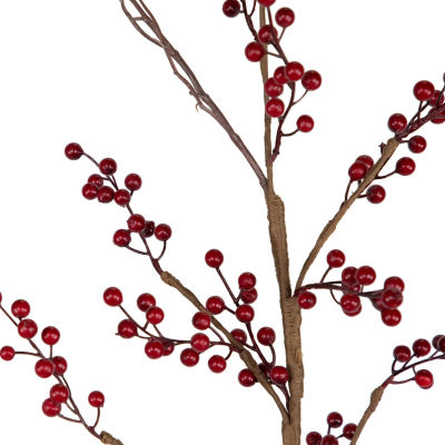 Northlight Potted Berry Twig Unlit 4 Foot Christmas Tree