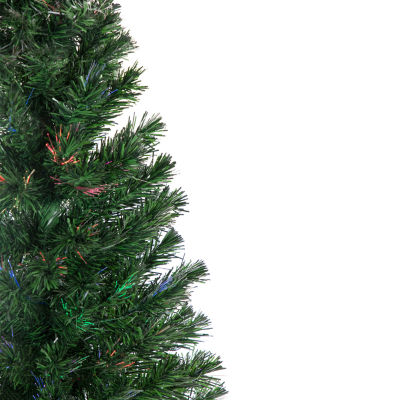 Northlight Fiber Optic Pine 6 Foot Pre-Lit Pine Christmas Tree