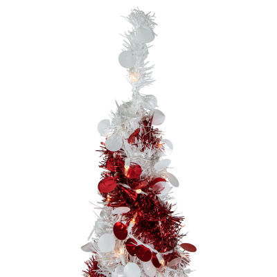 Northlight Candy Cane Pop-Up 4 Foot Pre-Lit Christmas Tree