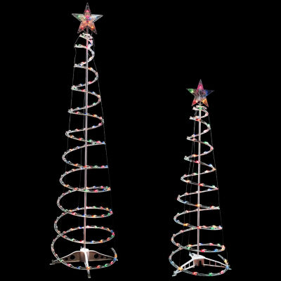 Northlight Lighted Spiral Cone 6 Foot Pre-Lit Christmas Tree