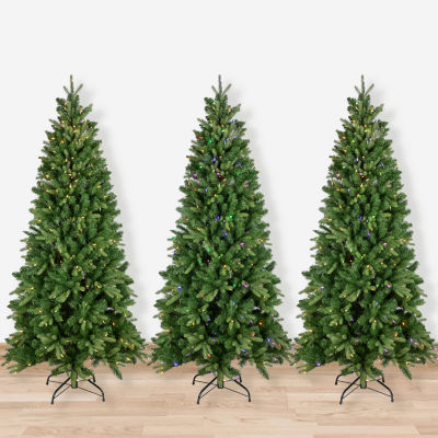 Northlight Frasier Fir Slim 7 1/2 Foot Pre-Lit Fir Christmas Tree