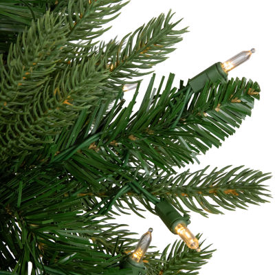 Northlight Frasier Fir Slim 7 1/2 Foot Pre-Lit Fir Christmas Tree