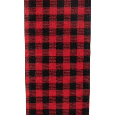 Northlight 14ft Red Buffalo Plaid  Door Bow Indoor Ribbons