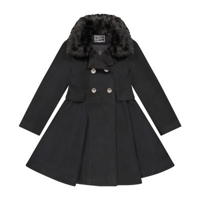 S Rothschild Little & Big Girls Midweight Swing Coat