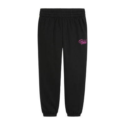 PUMA Big Girls Cuffed Fleece Jogger Pant