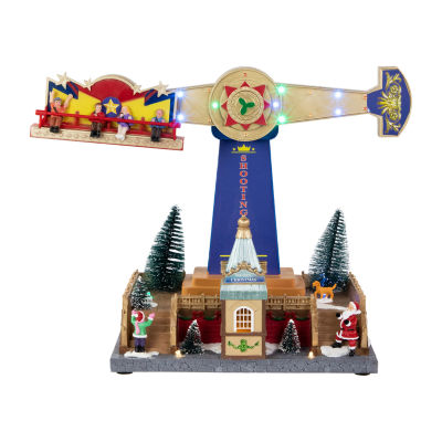 Northlight Musical Carnival Ride Animated Christmas Village