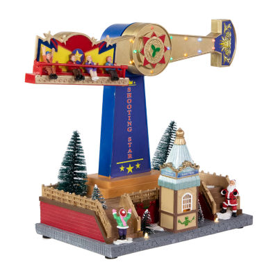 Northlight Musical Carnival Ride Animated Christmas Village