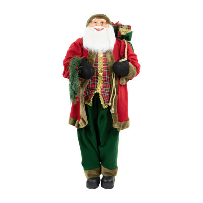 Northlight 60in Wreath Christmas Santa Figurine
