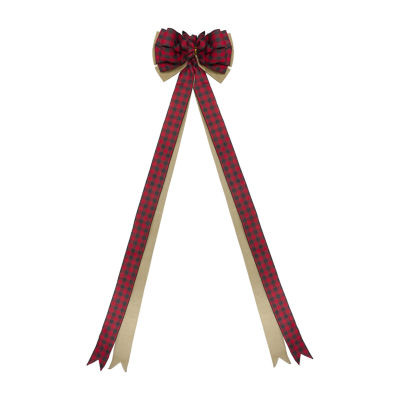 Northlight Plaid 16 Loop  Bow Indoor Ribbons