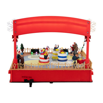 Northlight Teacup Ride Animated Christmas Village