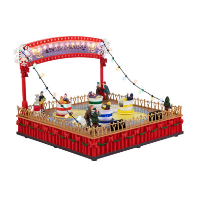 Northlight Teacup Ride Animated Christmas Village